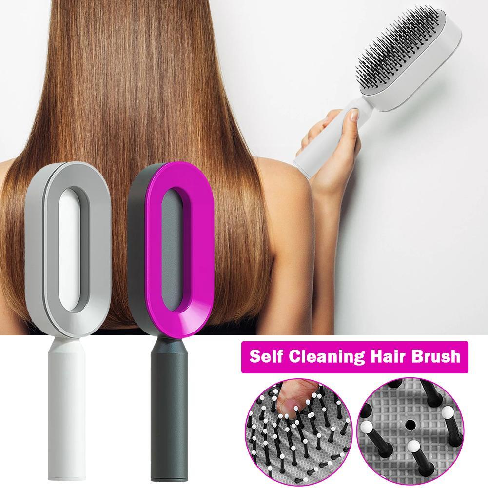 Self-Cleaning Scalp Massage Hair Brush