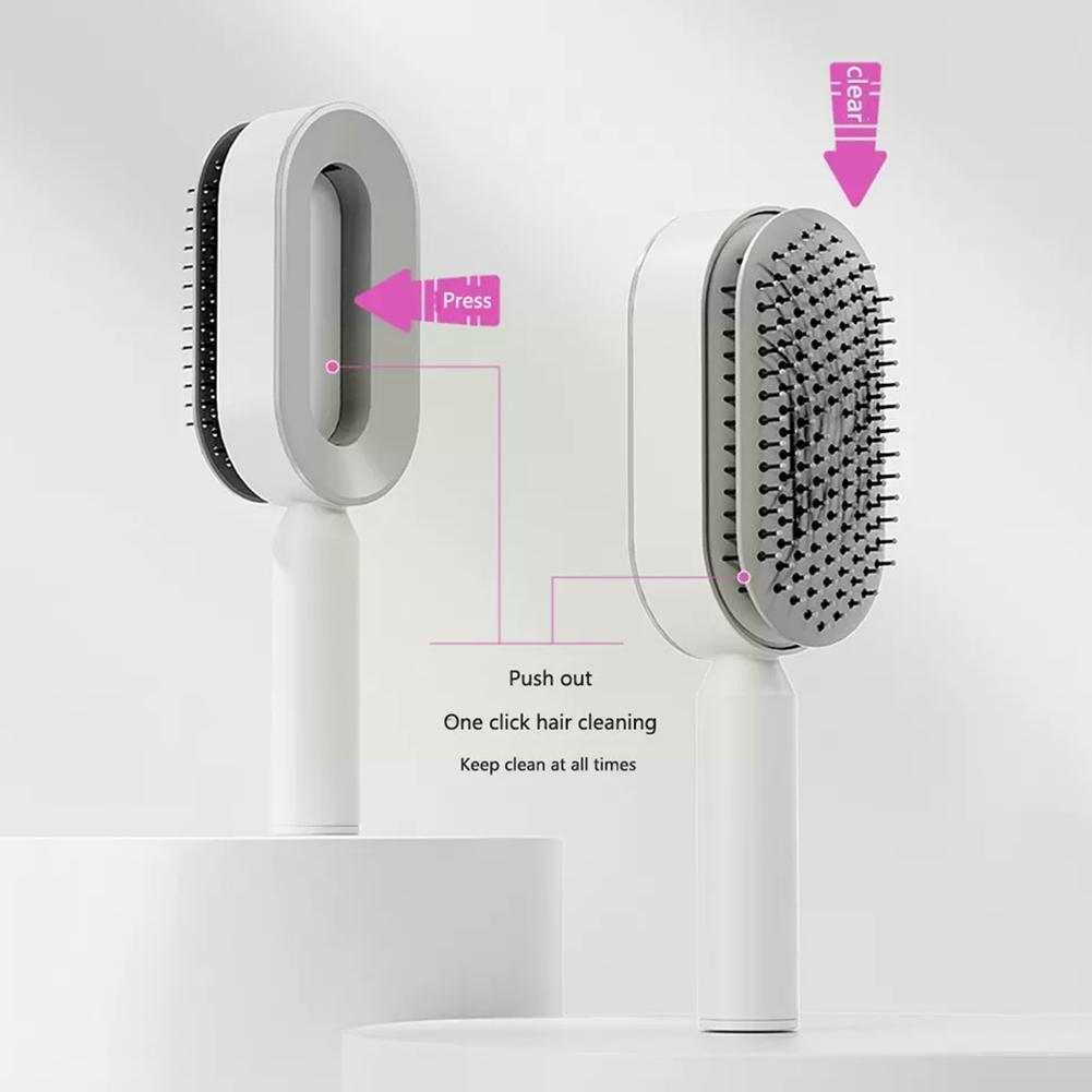 Self-Cleaning Scalp Massage Hair Brush